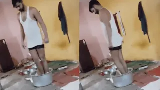 Viral Video Shows MP Momo Seller Kneading Flour With Feet; Foodies Are In Disgust